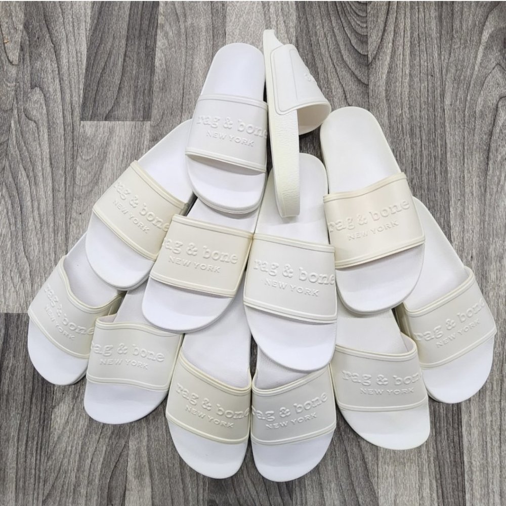 NWT Rag & Bone Pool Slides Sandals “White” - Picture 4 of 4